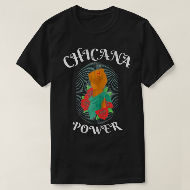 Camiseta Womens Chicana Power  (Frente do Design)