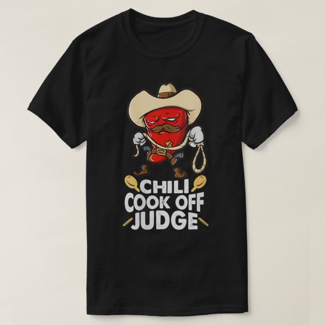 Camiseta Womens Chili Cook Off Cozinhar Competition Te (Frente do Design)