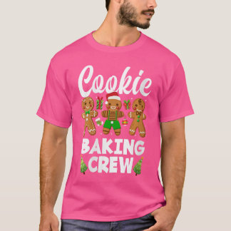 Camiseta Womens Christmas Cookie Baking Crew Gingerbread Ch