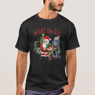 Camiseta Womens Christmas Expensive Gas  What The Elf Chris
