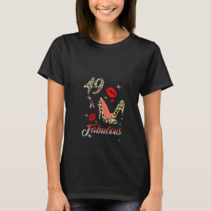 Camiseta Womens Classy Sassy 49 Fabuloso Leopardo de Alto S