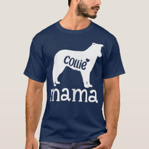 Camiseta Womens Collie Dog Mama Gifts Cute Border Collie Do