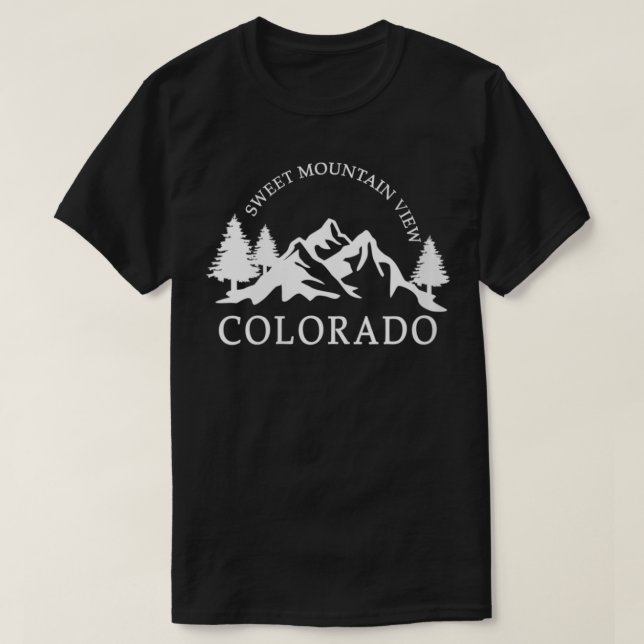 Camiseta Womens Colorado Mountain VNeck (Frente do Design)