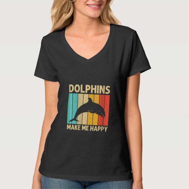 Camiseta Womens Cool Dolphin For Men Women Dolphins Beluga  (Frente)