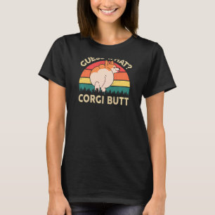 Camiseta Womens Corgi Adivinha Qual Bumbum Corgi Mãe Gitf