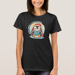 Camiseta Women's Cozy Reading Penguin Magic Cotton Tee
