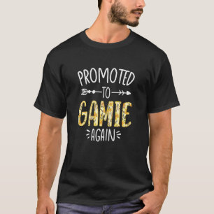 Camiseta Womens Cute Floral Promoted To Be Gamie Again Moth