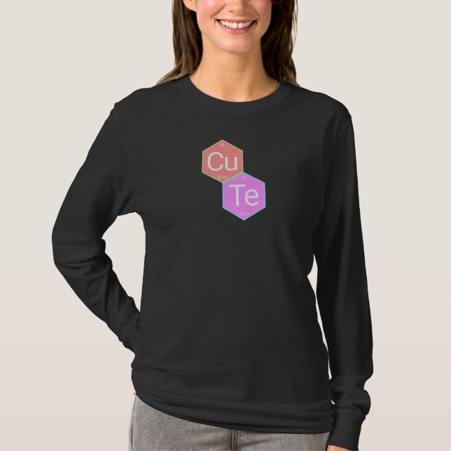 Camiseta Womens CuTe Periodic Elements Premium (Frente)