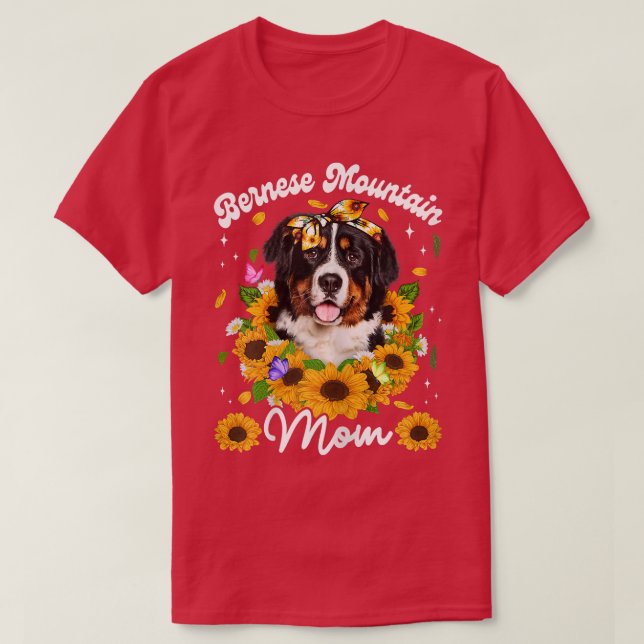 Camiseta Womens Cute Siamese Cat Mom Sunflower Mothers Day  (Frente do Design)