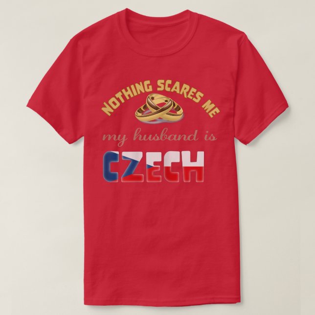 Camiseta Womens czech husband Czechia s  (Frente do Design)