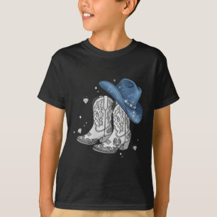 Camiseta Womens Denim &amp; Ouros Black Tee Western Cowg
