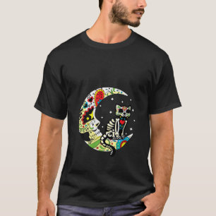Camiseta Womens Dia de Los Muertos Halloween Ca