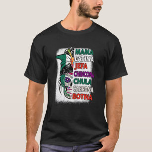 Camiseta Womens Dia De Los Muertos Sugar Skull Mama mexican