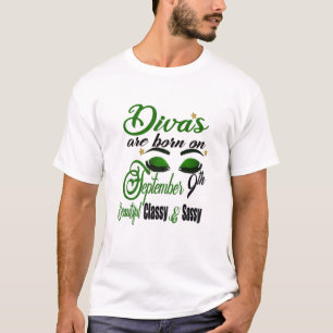 Camiseta Womens Divas Estão Nasceres No Nascimento Virgo De