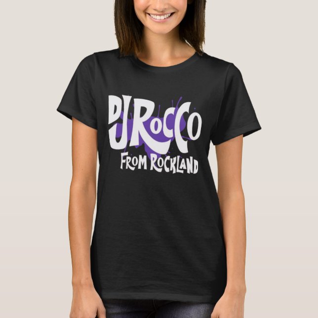 Camiseta Women's DJ Rocco From Rockland Logo White (Frente)