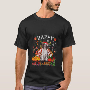 Camiseta Womens English Springer Spaniel Halloween Thanksgi
