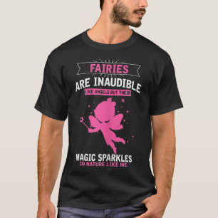 Camiseta Womens Fairies Angels Magic Sparkels Citação, Fada