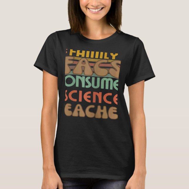 Camiseta Womens Family and Consumer Science FACS Teacher Ba (Frente)