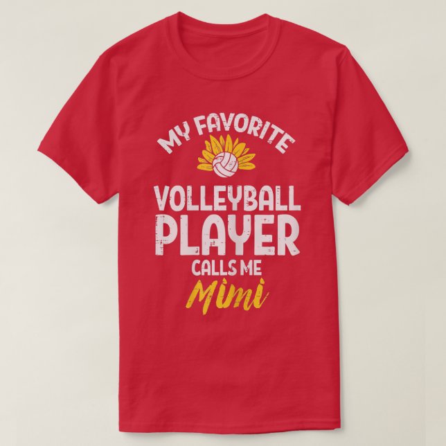 Camiseta Womens Favorite Volleyball Player Mimi Sunflower G (Frente do Design)