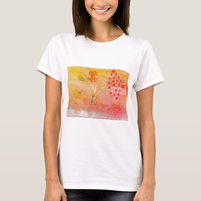 Camiseta Women's firework fun floral T-Shirt (Frente)