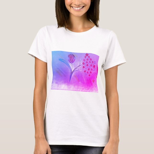 Camiseta Women's firework fun floral T-Shirt (Frente)