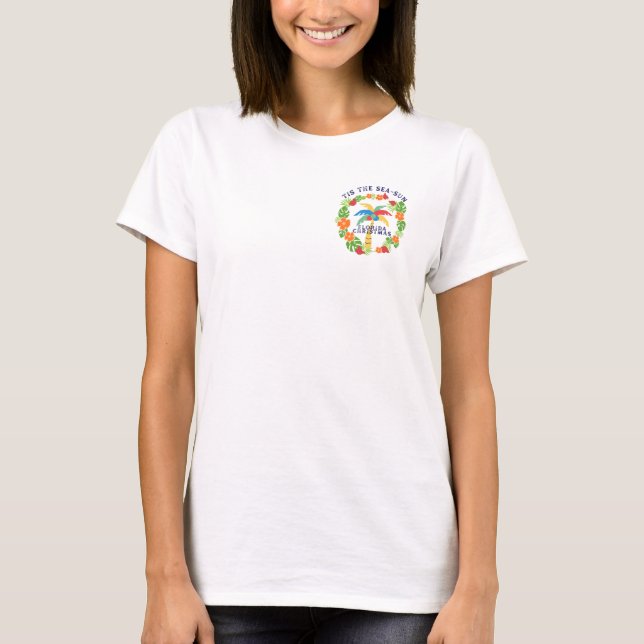 Camiseta Women's Florida Christmas T-Shirt (Frente)