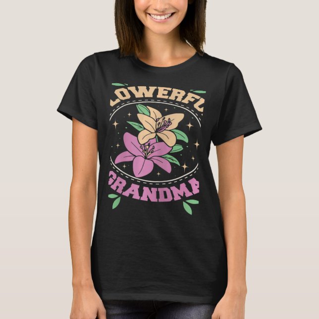 Camiseta Womens Flowerful grandma (Frente)