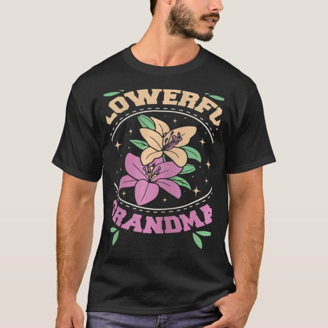 Camiseta Womens Flowerful grandma (Frente)