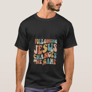 Camiseta Womens Following Jesus Changes The Game Crew Vacat