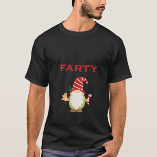Camiseta Womens Funny Fancy Dress Party Farty Gnome V Neck 