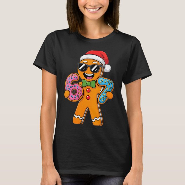 Camiseta Womens Funny Gingerbread Six Seven 67 Ice Cream Ch (Frente)