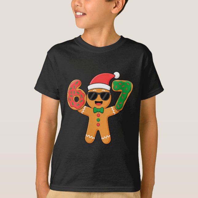 Camiseta Womens Funny Gingerbread Six Seven 67 Ice Cream Dr (Frente)