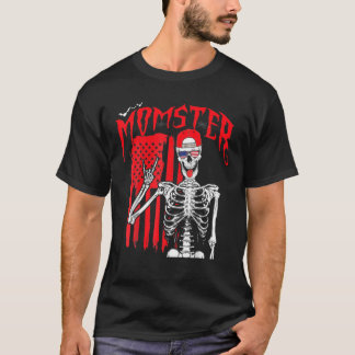 Camiseta Womens Funny Momster Halloween Mom Costume Family
