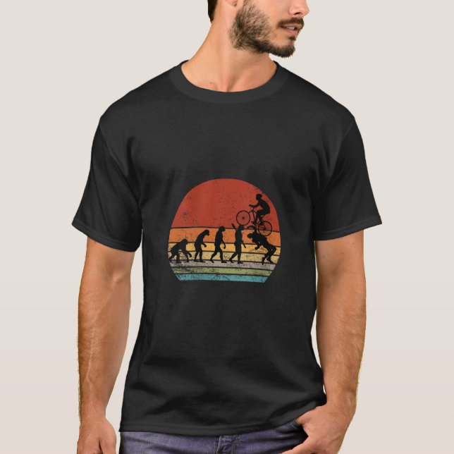 Camiseta Womens Funny Mountain Bike Evolution MTB Accessori (Frente)