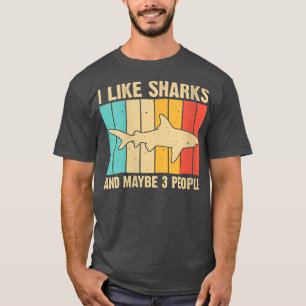 Camiseta Womens Funny Shark Design For Kids Men Women Anima