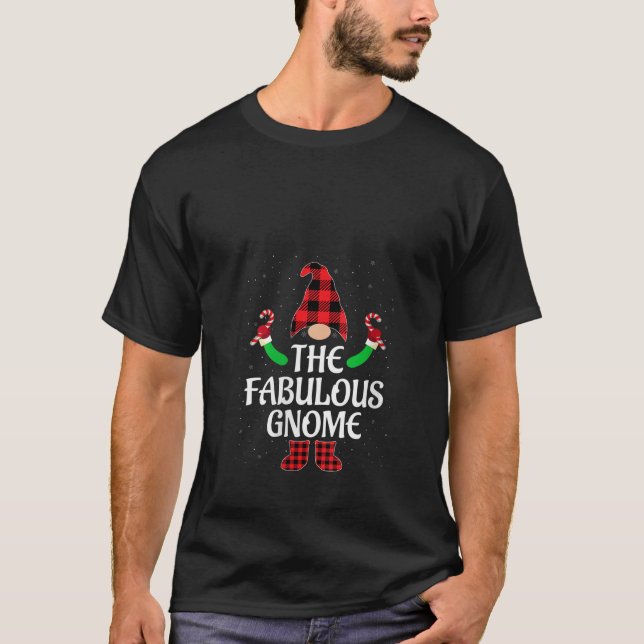 Camiseta Womens Funny The Fabulous Gnome Matching Family Ug (Frente)