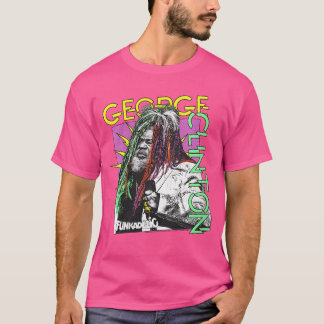 Camiseta Womens George Clinton Funkadelic Comic Burst VNeck