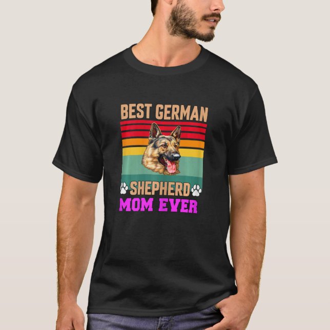 Camiseta Womens German Shepherd Pet Owner   Best German She (Frente)