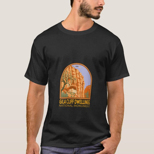 Camiseta Womens Gila Cliff Dwellings National Monument New  (Frente)