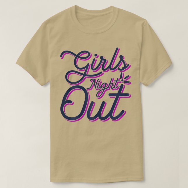 Camiseta Womens Girls Night Out Engagement Matching Bachelo (Frente do Design)