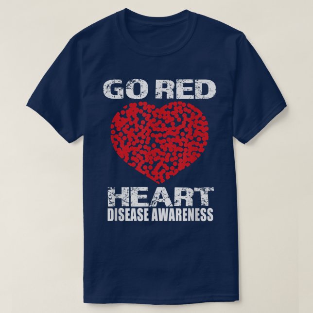 Camiseta Womens Go Red For Heart Health Awareness Month 202 (Frente do Design)