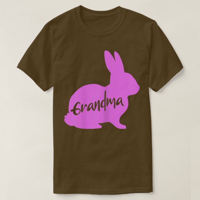 Camiseta Womens Grandma Bunny Rabbit Granny Nana Grandmothe (Frente do Design)