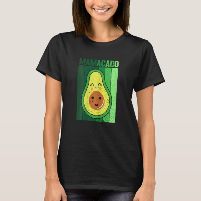 Camiseta Womens  Graphic of Mamacado Papacado for Avocado   (Frente)