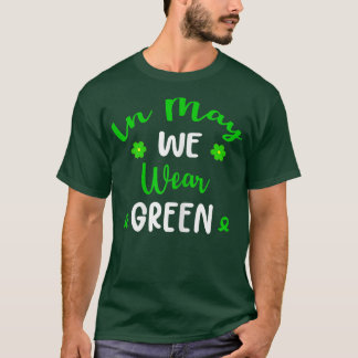 Camiseta Womens Great Mental Health Awareness Wear Green Co