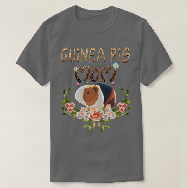 Camiseta Womens Guinea Pig Mom Funny Pet Owne Guinea Pig Lo (Frente do Design)