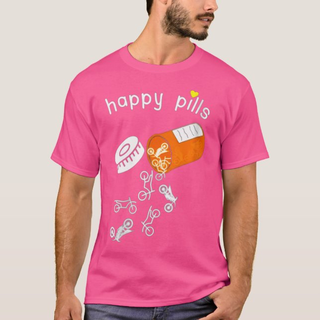 Camiseta Womens Happy Pills Motorbike (Frente)
