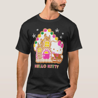 Camiseta Womens Hello Kitty Christmas Gingerbread House Can