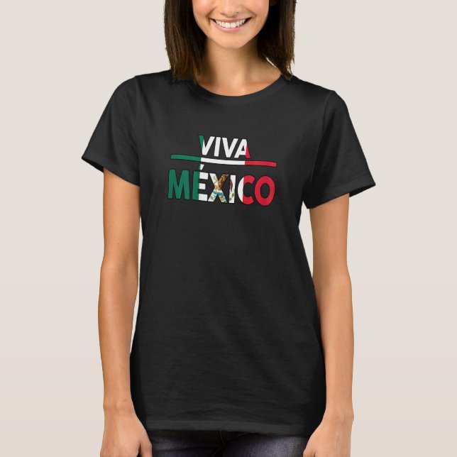 Camiseta Womens Hispanic Heritage Month Viva Mexico Mexican (Frente)