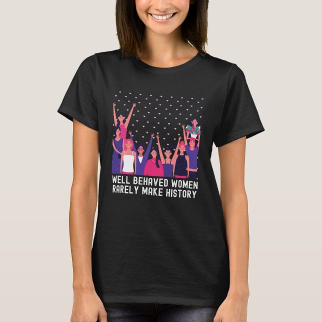 Camiseta Women's History Month Group  Quotes Family (Frente)