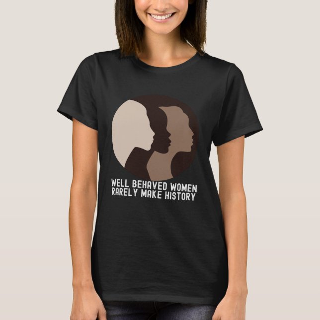 Camiseta Women's History Month  Quotes Family Cute (Frente)